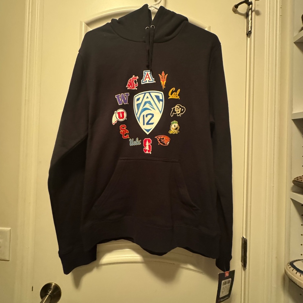 PAC 12 Conference Teams Hoodie Sweatshirt Fanatics Size Med NWT